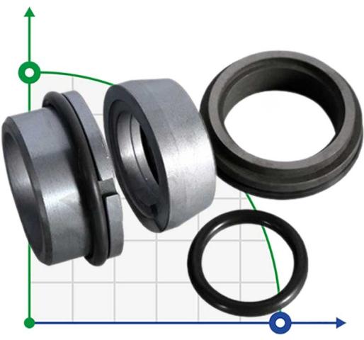 Механический уплотнитель насоса Grundfos Sarlin R-706SO 25, SIC/SIC/SIC/SIC, VITON аналог AESSEAL S0SU/S0SSU
