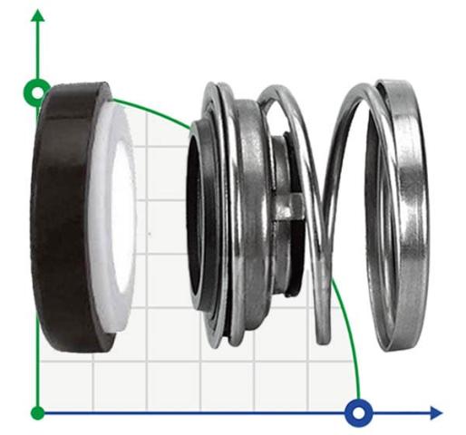 Торцевое уплотнение R-110 35, CAR/CER, VITON, 304